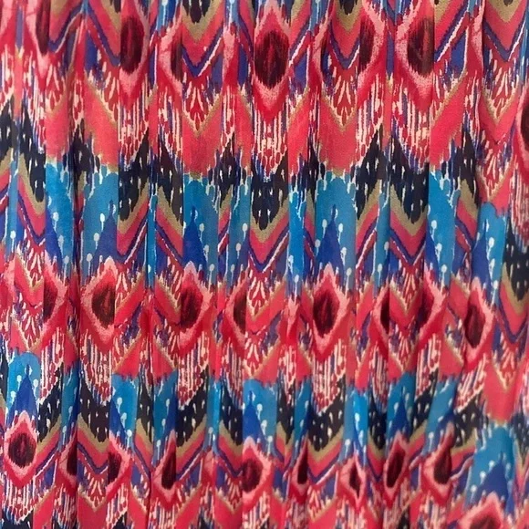 Greylin Anthropologie pleated print skirt sz small - Picture 2 of 5